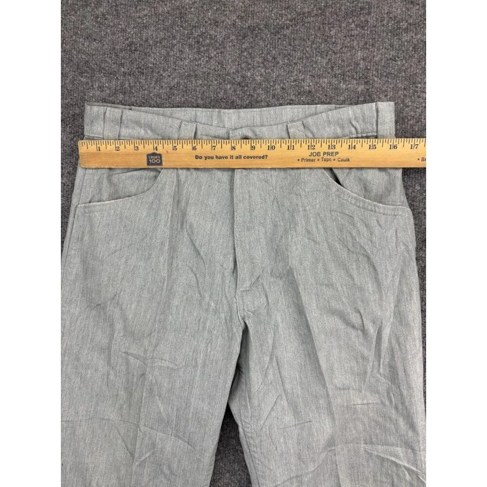 Vintage 70s Levi's Flare Pants Men's W32 x‎ L26 Gray Bootcut USA Made